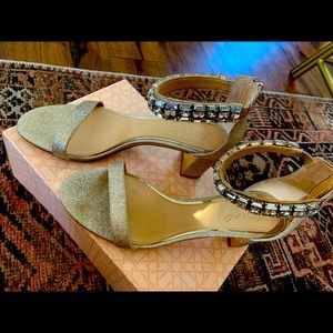 Badgley Mischka Jewel “Katerina” ankle strap heels